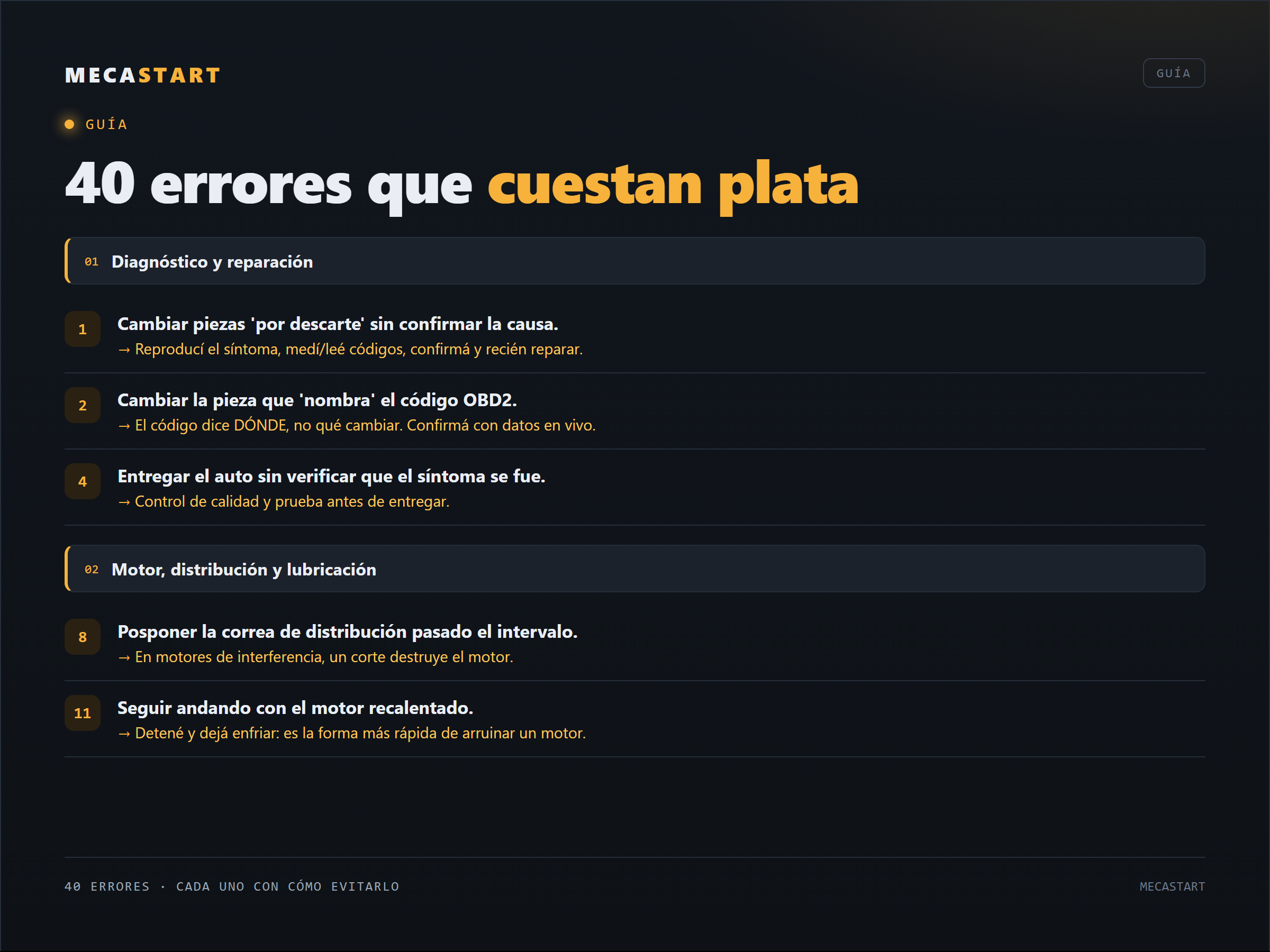 40 errores que te hacen perder plata