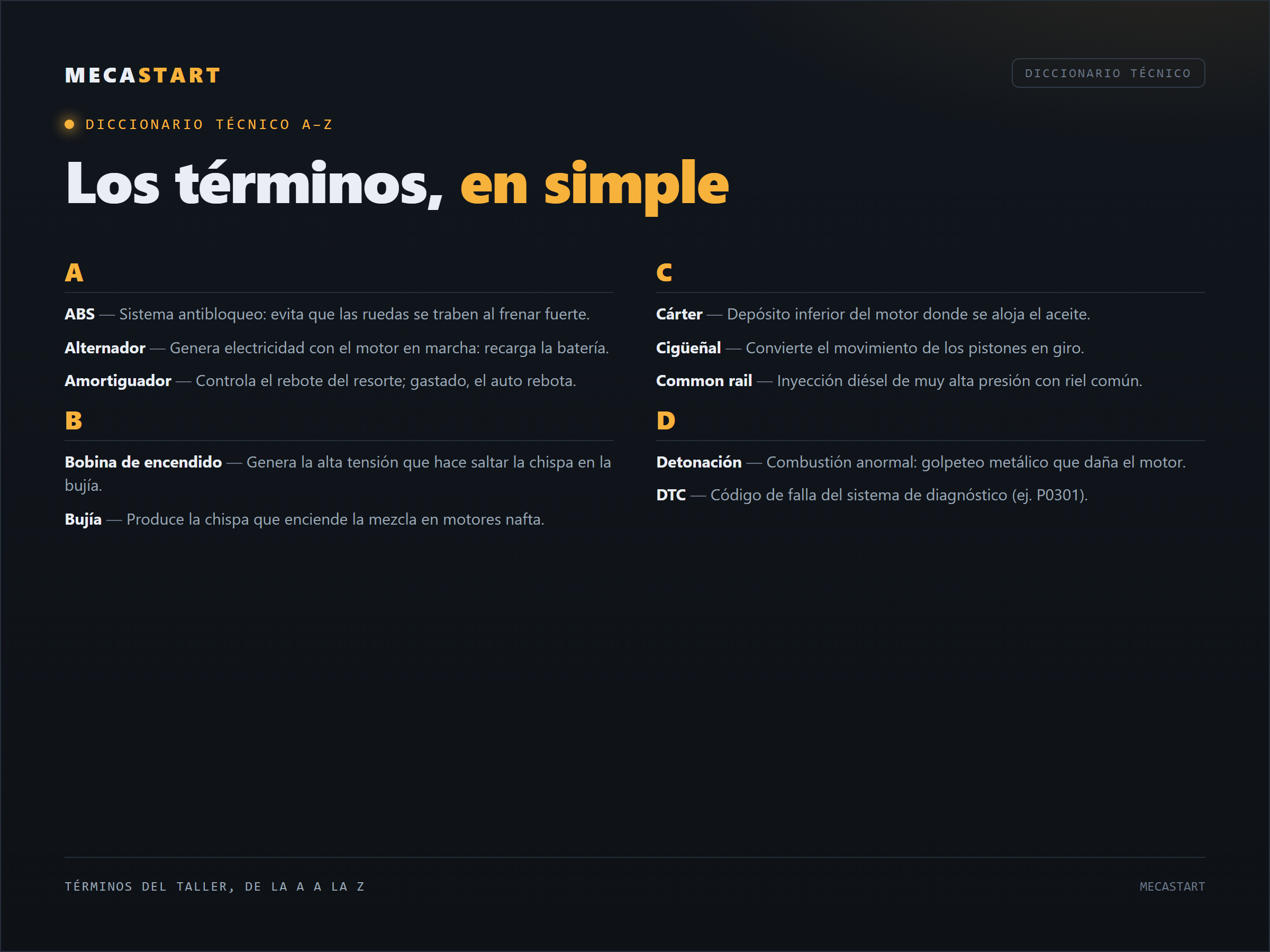 Diccionario técnico